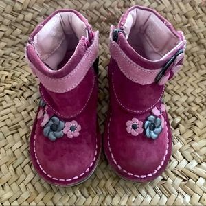 Stride Rite Pink Baby Walker Shoes
